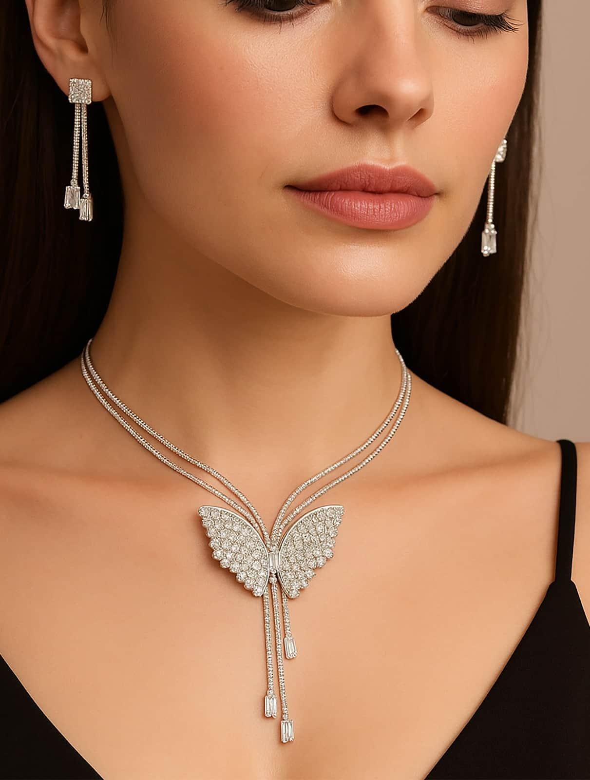 Butterfly Bliss Necklace & Earring Set
